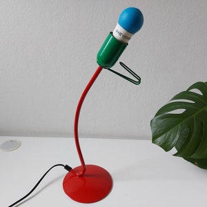 Vintage Desk Lamp, Memphis Style, Spotlight, Task Lamp, Colorful Lamp, Pop Art Lamp, Funny Lamp, Spot Light, Back to School