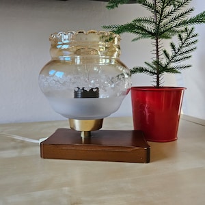 Vintage Tischlampe, Romantische Tischlampe, Muttertagsgeschenk, Schreibtischlampe, Nachttischlampe, Nachttischlampe, Beistelllampe, 80er Jahre