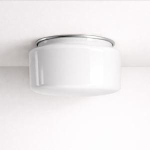 Vintage Opaline Glass Sconce | Minimalist Mid-Century Modern Wall Lamp