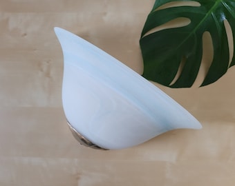 Vintage Murano Glass Shell Sconce: Handblown Italian Wall Lamp