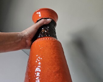 ヴィンテージ ラージ ジャスバ花瓶 / 高さ11.6インチ / 西ドイツ陶器
