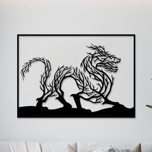 dragon wall art svg,dxf, EPS,AI and PDF files.plasma cut file,wall art dxf,laser cut files,Glowforge files, Dragon panel svg
