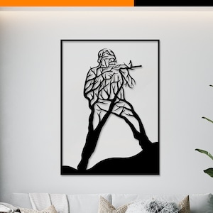 Soldier wall art svg,dxf, EPS,AI and PDF files.plasma cut file,wall art dxf,laser cut files,Glowforge files, Soldier panel svg