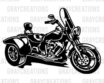 Trike motorfiets SVG | Trike-motor SVG | Motorfiets SVG | Trike-motor clipart | Trike motorfiets png | Motorfiets SVG | Trike Motor Cut-bestanden
