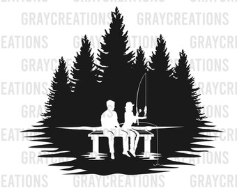 Download Fishing Couple Svg Etsy