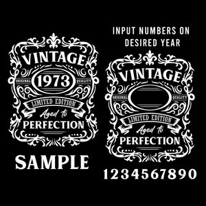 Birthday Vintage Svg | Aged to perfection svg | Limited edition Svg | Birthday premium quality t-shirt | Instant Download | Png Dxf Jpg Eps