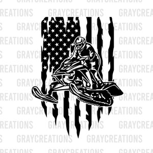 US Snowmobile Rider SVG | Winter SVG | Snowmobiler Svg | Snowmobile Shirt | Snowmobile Svg Cut Files for Cricut and Silhouette |Png Jpg Eps