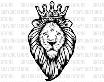 Download Lion Crown Svg Etsy