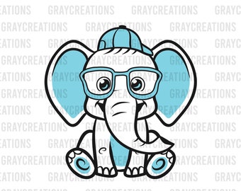 Free Free 113 Elephant With Glasses Svg SVG PNG EPS DXF File