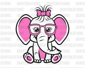 Free Free 302 Elephant With Glasses Svg SVG PNG EPS DXF File