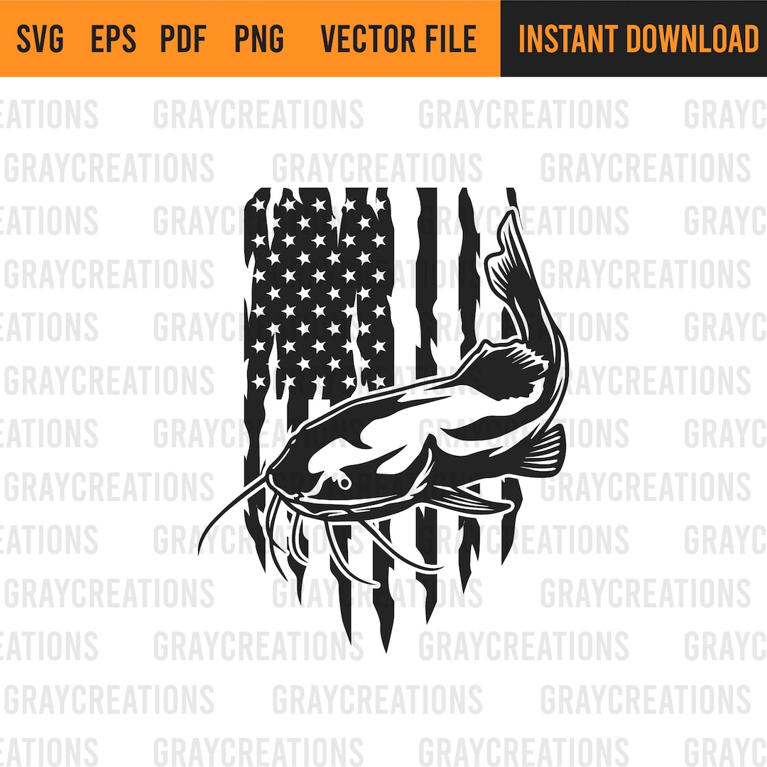 Us Catfish Svg , Catfish Fishing Svg , Printable Shirt , Fishing Shirt