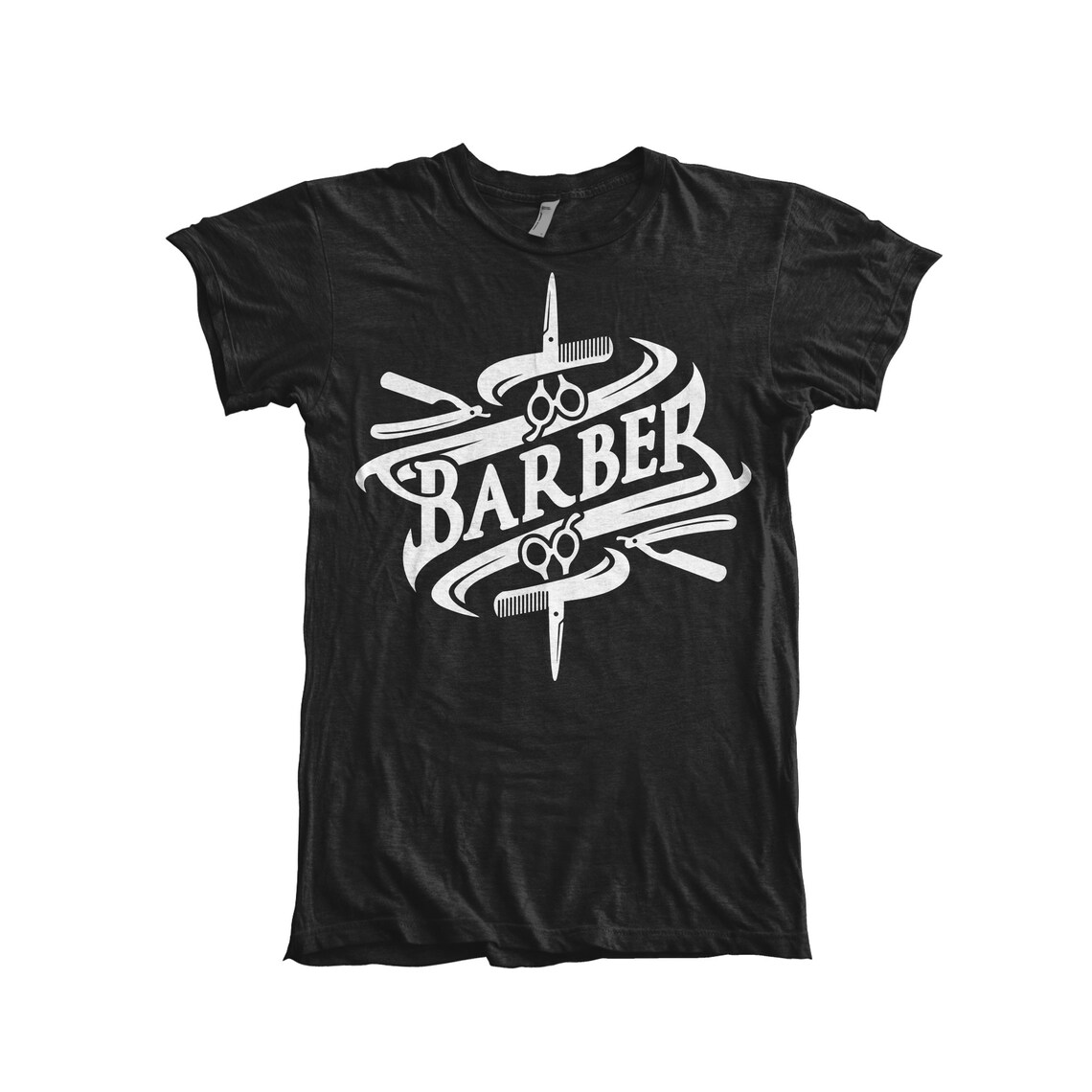 Barber Svg/ Scissors & Razor Png / Barber Emblem /ribbon Style Clip Art ...