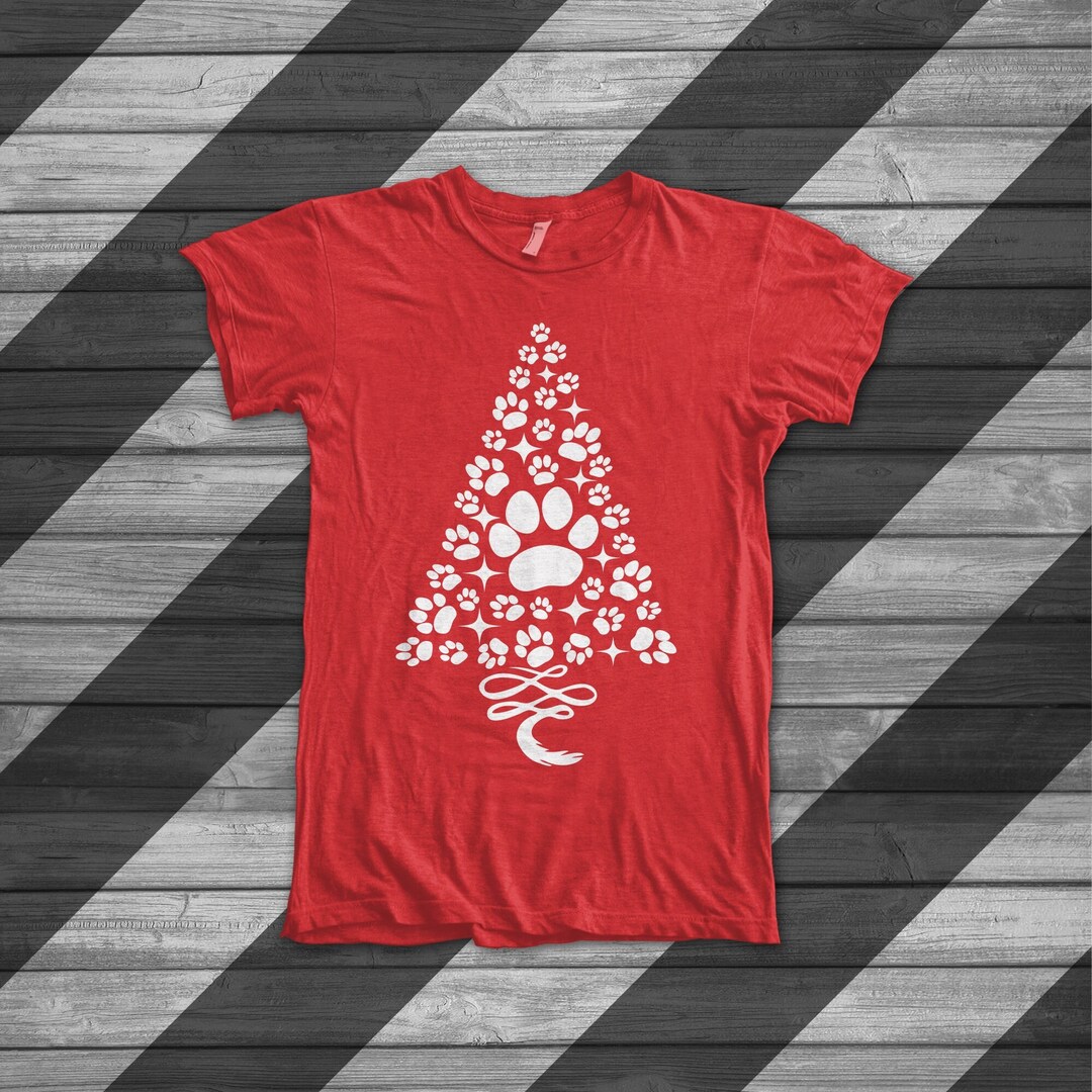 Paw Tree Svg , Christmas Tree Svg , Dog Paw Svg , Dog Owner Svg , Dog Lover Svg , Paw Print Svg