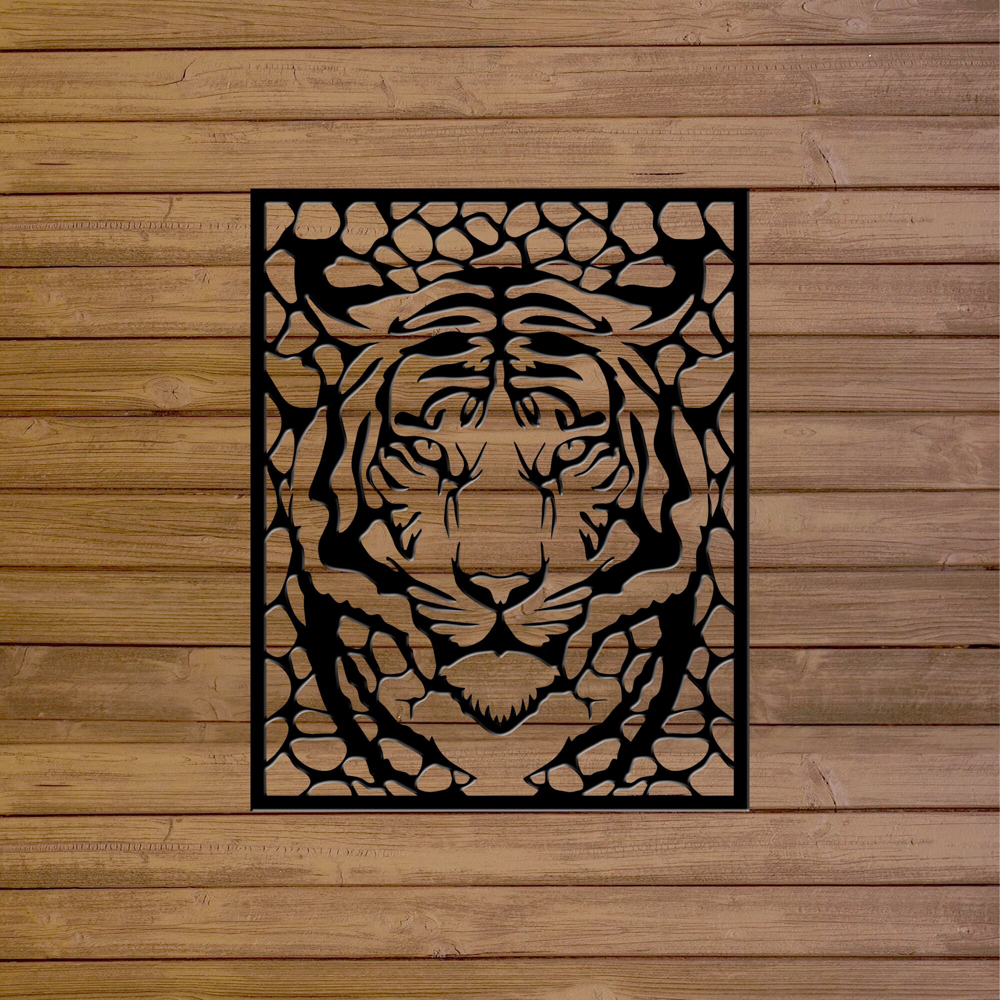 Tiger Wall Art Svgdxf EPSAI and PDF Files.plasma Cut Etsy Australia