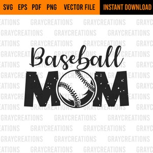 Baseball mom svg / mother of a baseball player svg / baseball mama svg / baseball ball clip art
