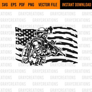 US soldier svg / patriotic soldier svg / US army svg