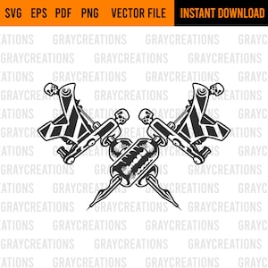 tattoo machine svg / tattoo artist svg / coil tattoo svg