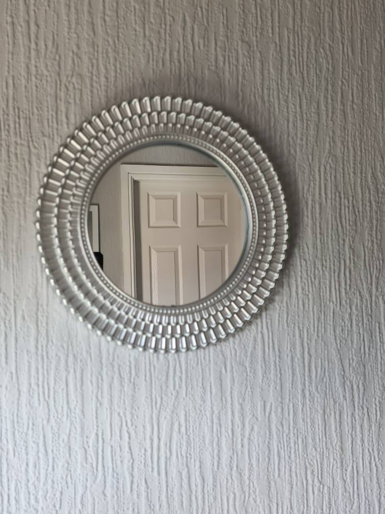 Three Round Moroccan Silver Mirrors Wall Mounted Home Décor Etsy