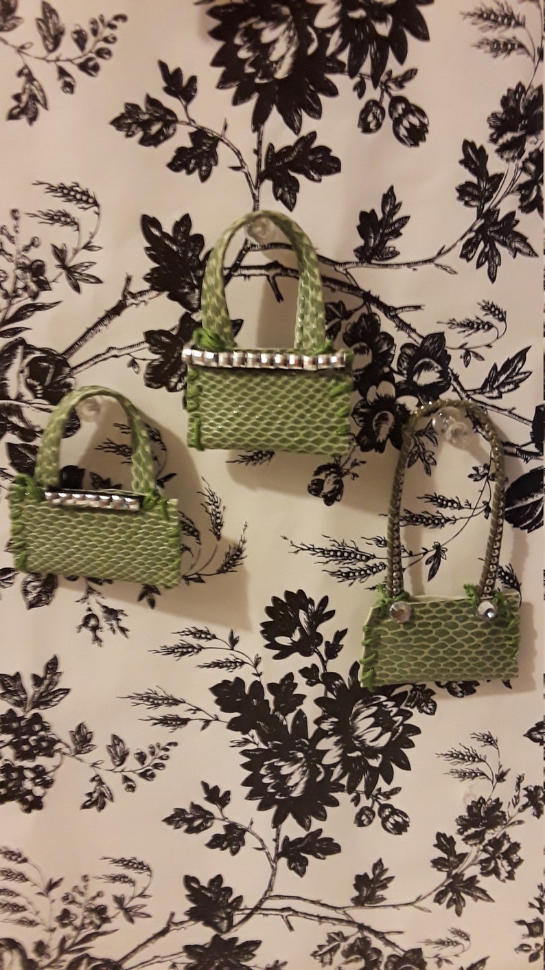 Dollhouse service miniture Purses All items free shipping