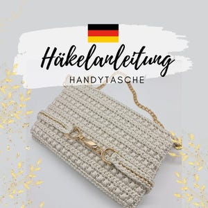 Crochet pattern (German): Cell Phone Case / Clutch