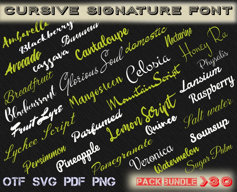 Download Bundle Cursive Flamboyant Fonts For Cricut Silhouette And Cursive Cursive Font Bundle Signature Digital Font Svg Cricut Lettering Clip Art Art Collectibles Safarni Org