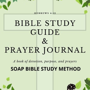 Green | SOAP Bible Study Prayer Journal | Digital Bible Journal for iPad, Tablet Or Printing