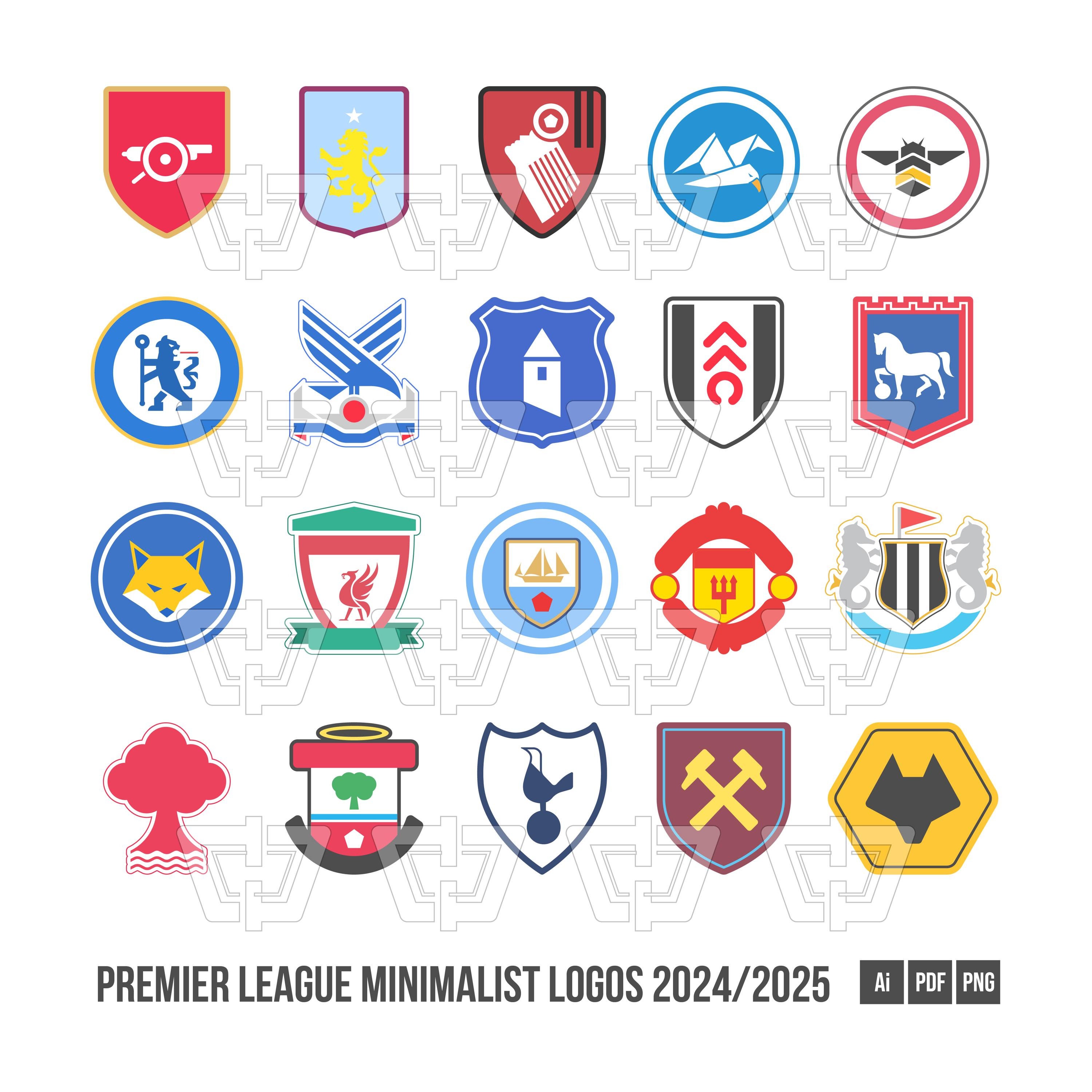 All Premier League Soccer Team Logos 2024 25 Premier League Team All Premier League Soccer Team Logos 2024 25 Premier League Team