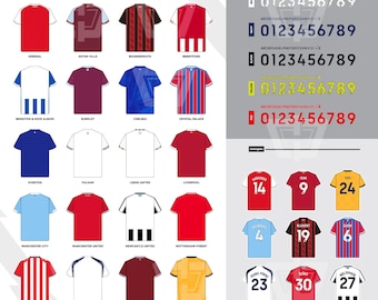 20 Premier League Jersey 25-26 Digital Download | Liverpool | Man United | Arsenal | Man City
