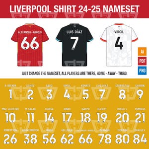 Liverpool Font - Etsy Norway