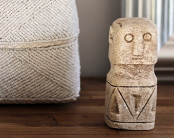 Sumba statuette, primitive art, stone statuette