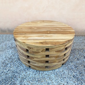 Carved oak coffee table