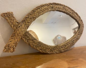 Fish-shaped mirror