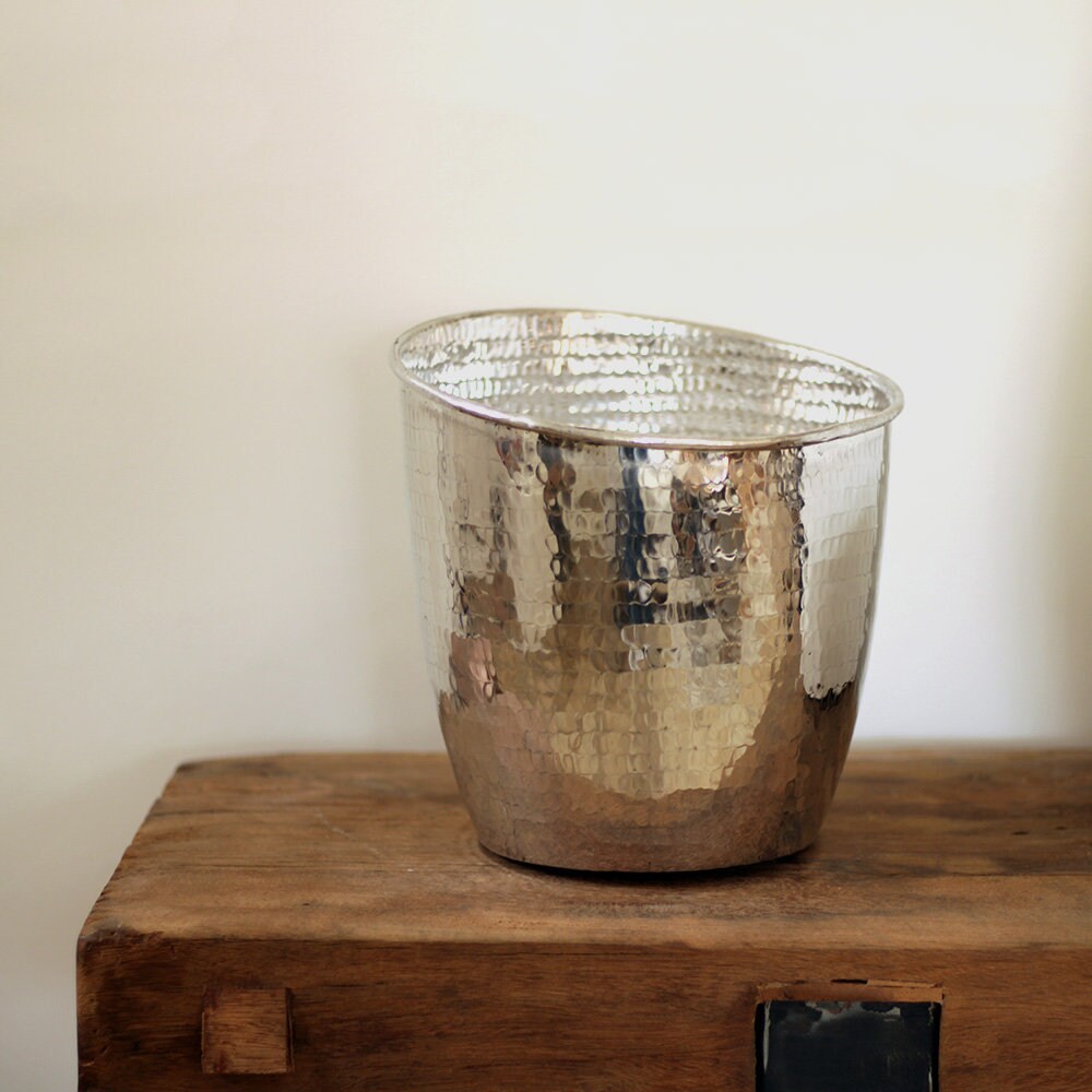 Seau à Champagne en Cuivre Martelé, Seau Bouteilles, Glace