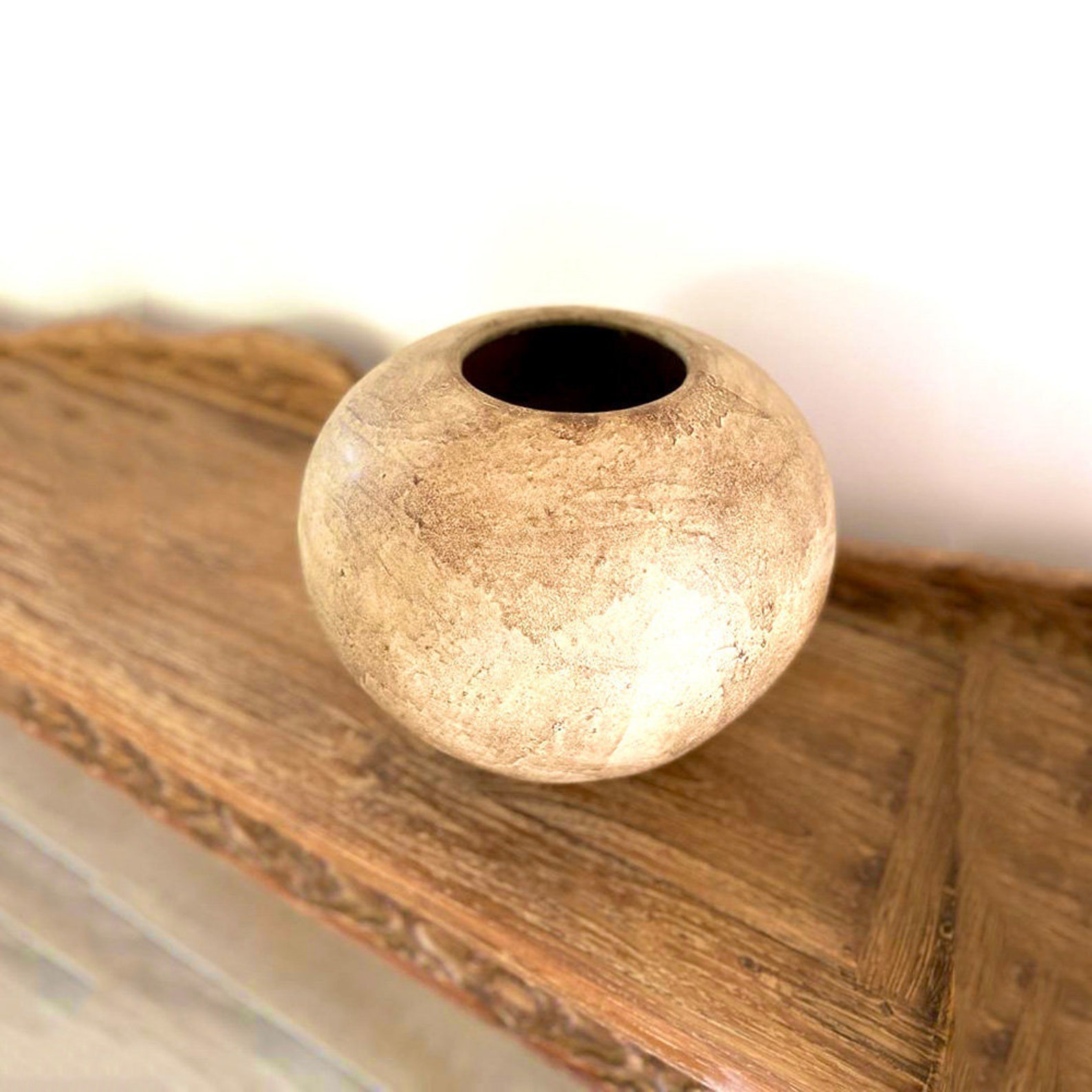 Large Round Vase Ceramic Round Vase Terracotta Vase Etsy UK