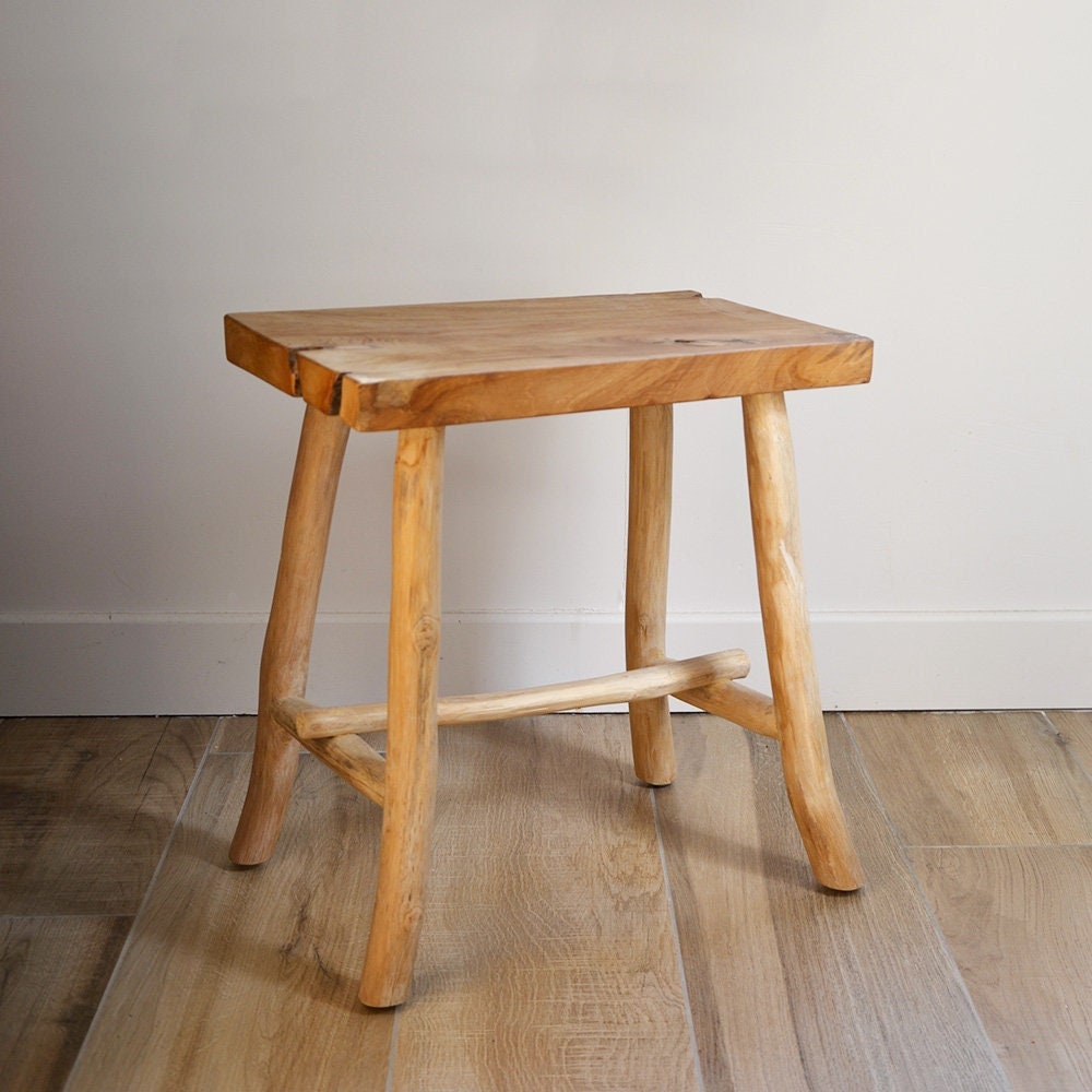 Tabouret Rectangulaire en Teck