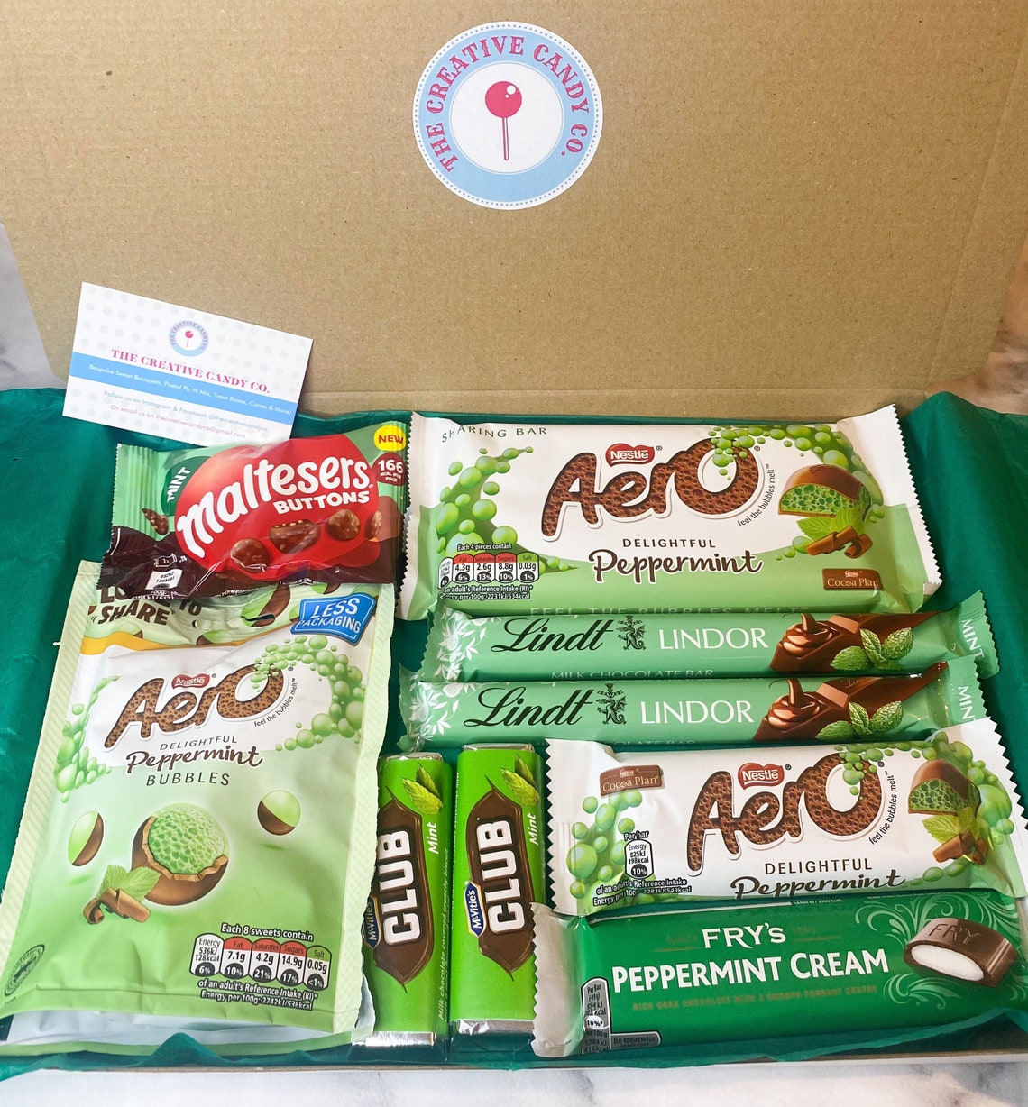 Mint Chocolate Treat Box Etsy
