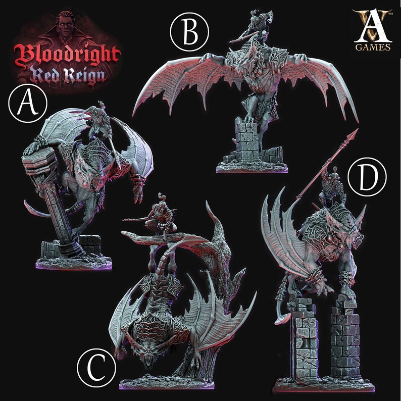 Dire Bat Riders - Etsy