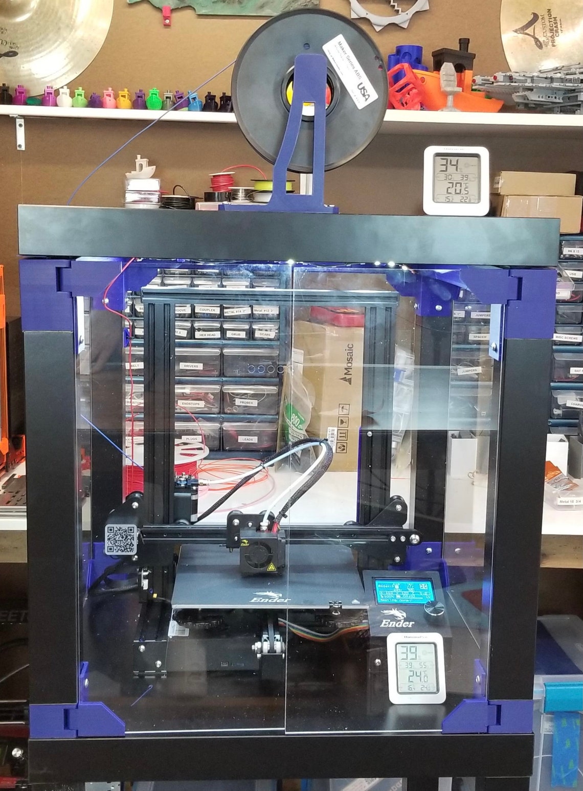 Ender 3 Mod IKEA Lack Enclosure Without Tables Etsy
