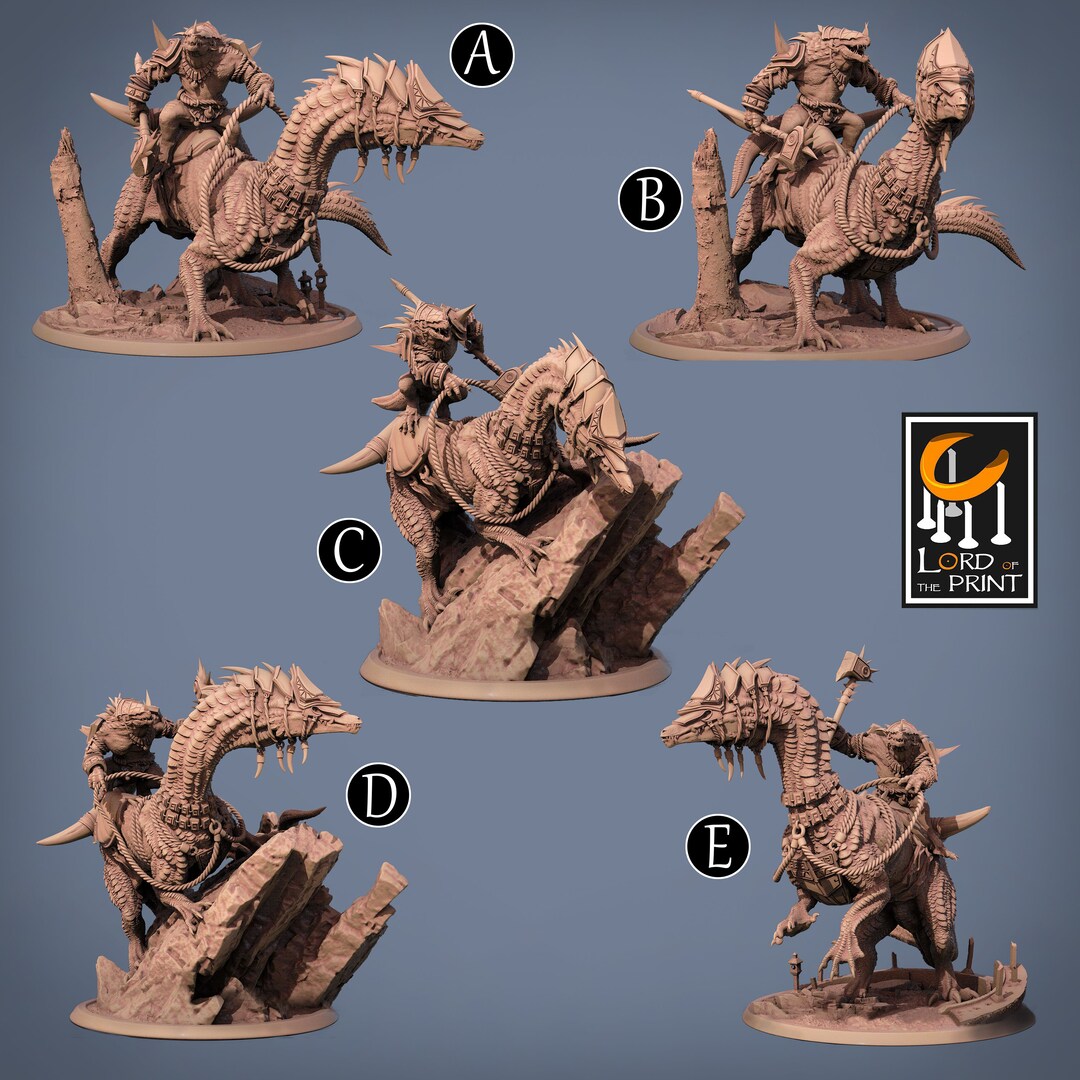 Lizardmen Rider (part 1) - Etsy