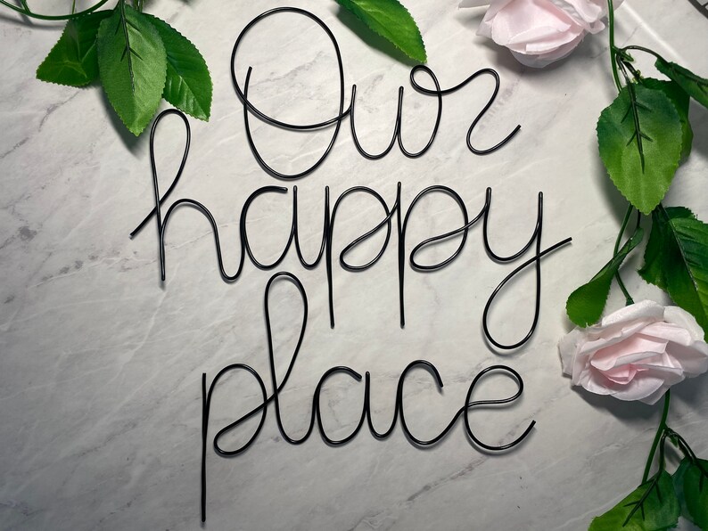 Wire Words Home Decor Hallway Sign Entrance Sign Etsy UK