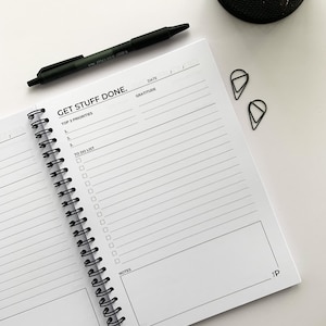 To do list notebook - productivity - planner - A5 stationery