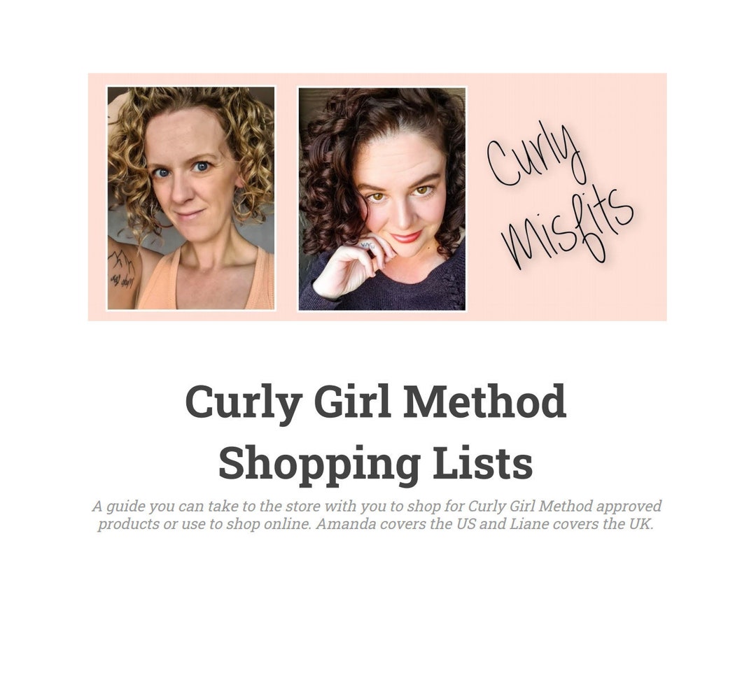 Curly Girl Method Approved Products - Shopping List - Etsy