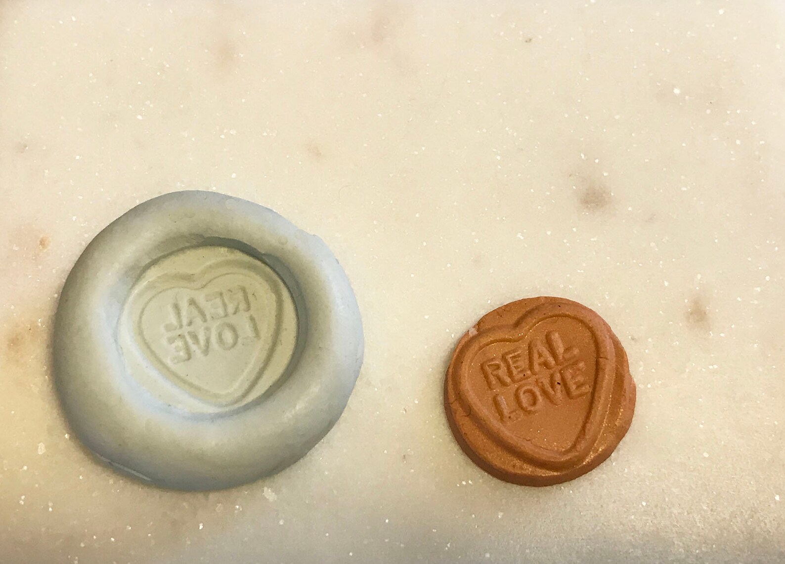 Love heart mould sweetheart mold clay mold polymer clay Etsy