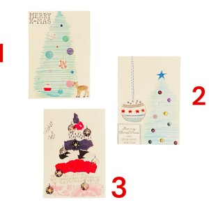 Weihnachtskarten, 5er Päckchen,  Wunschkarten nach Nummern auswählen über Personalisierung!