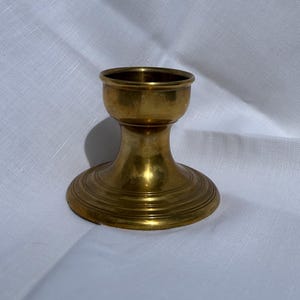 Vintage Brass Votive Candle Holder – Solid Brass Tealight Holder – Warm Gold Home Decor – Elegant Minimalist Accent