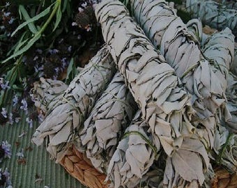 3 White Sage Smudge Sticks