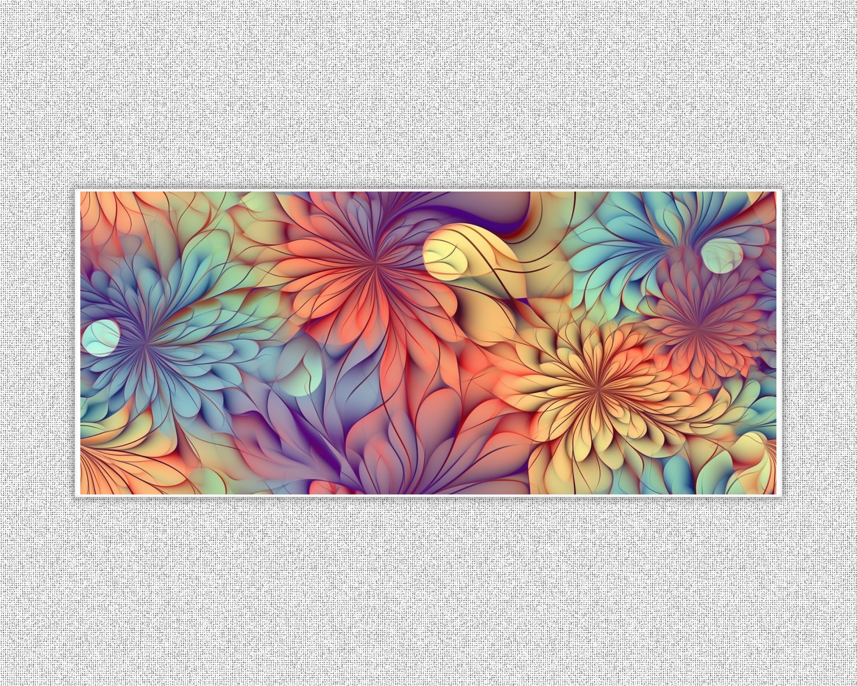 Groovy Floral Libbey Glass Wrap Png Bundle, Summer Tie Dye Flower 16oz ...