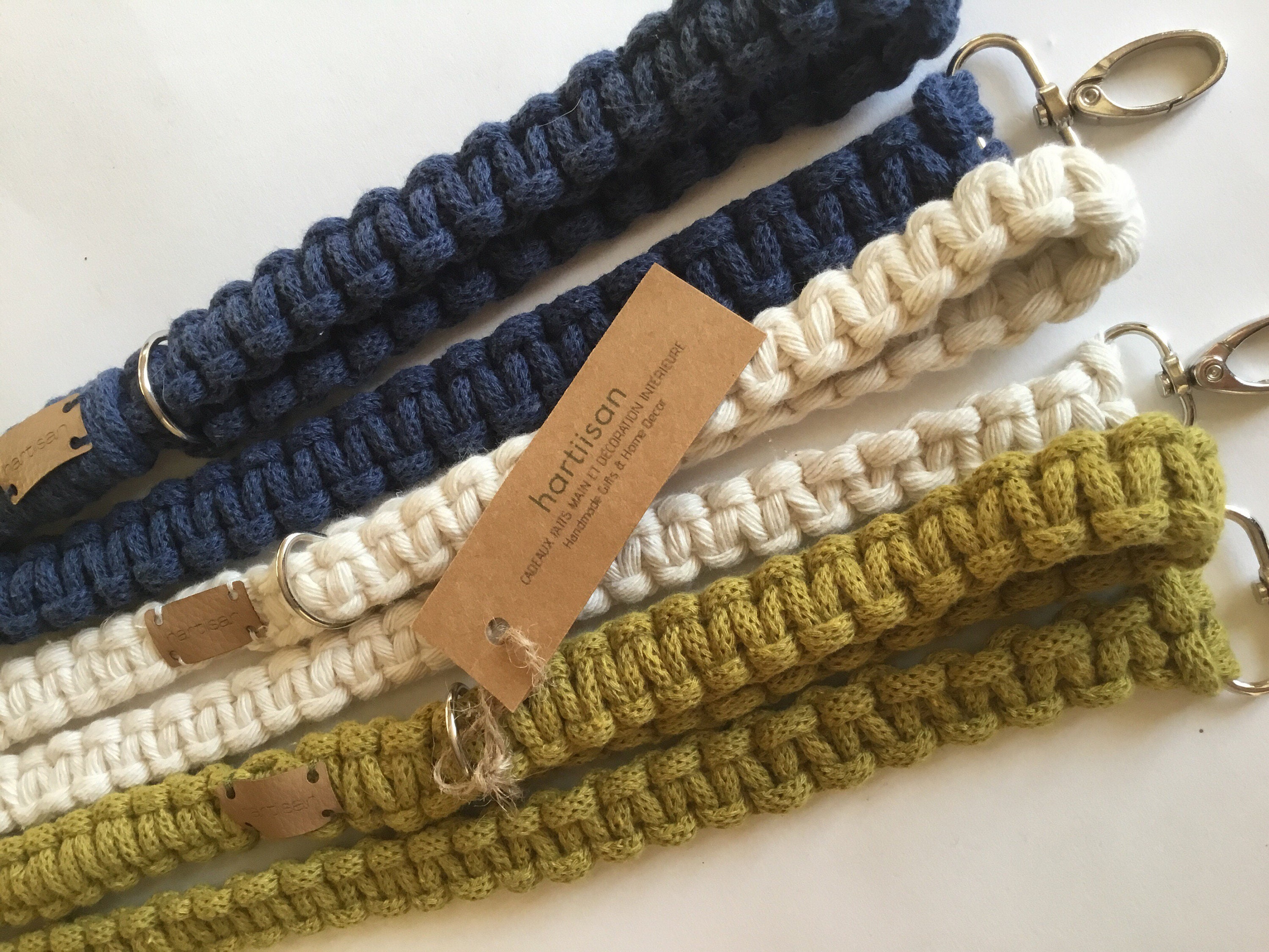 Macrame Dog Lead, Handmade Laisse de Chien, Ferret , Furet