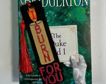 Bridgerton Inspired Bookmark - Wood Burned and Painted Candle Art