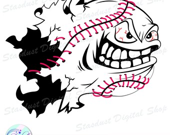 Download Ripped Baseball Svg Etsy